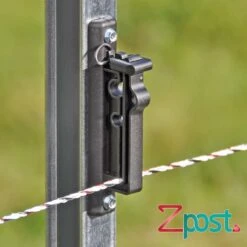 4x VOSS.farming Z-Profil / Z-profilpfahl, 100cm Alt. T-Pfosten Festzaunpfahl Weidezaunpfähle -Optimal Ranchzaun Geschäft 42220.4 Z Profilpfahl Zpost Z Post Isolatorbefestigung Voss.farming