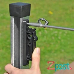4x VOSS.farming Z-Profil / Z-profilpfahl, 100cm Alt. T-Pfosten Festzaunpfahl Weidezaunpfähle -Optimal Ranchzaun Geschäft 42220.4 ZPost Z Pfaehle ZPfaehle Festzaun aus Metall Z Post Zaunsystem