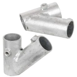 Ecklösungs-Set T-Post "SAFE", 4x Diagonalhülse + 1x Tophülse -Optimal Ranchzaun Geschäft 42255 voss farming tpfosten tpost eckset winkel