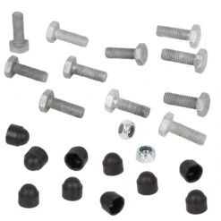 Ecklösungs-Set T-Post "SAFE", 4x Diagonalhülse + 1x Tophülse -Optimal Ranchzaun Geschäft 42255 voss.farming schrauben fuer eckset tpfosten