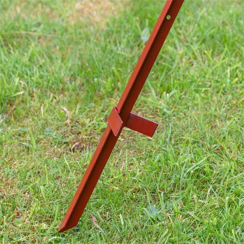 10x VOSS.farming Winkelstahlpfahl 115cm, 3mm, 4x Bohrungen, Mit Doppeltritt 6 10x VOSS.farming Winkelstahlpfahl 115cm, 3mm, 4x Bohrungen, Mit Doppeltritt – Bild 4