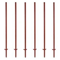 20x VOSS.farming Winkelstahlpfahl 150cm, 3mm, 5x Bohrungen, Mit Doppeltritt