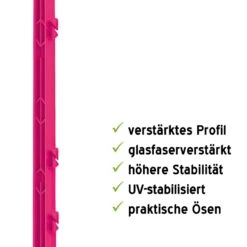 20x VOSS.farming "style" Weidezaunpfähle, 156 Cm, Doppeltritt, Pink 16 20x VOSS.farming "style" Weidezaunpfähle, 156 Cm, Doppeltritt, Pink -Optimal Ranchzaun Geschäft 42357 Weidezaunpfahl Pink robustes Profil VOSS.farming