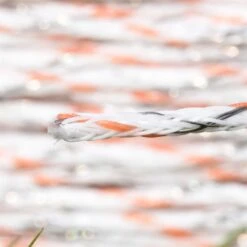 VOSS.farming Weidezaun-Litze BRAID-X 400m, 2 X 0,20 Niro + 1 X 0,25 Kupfer, Weiß/orange -Optimal Ranchzaun Geschäft 42475 VOSS.farming Profiline Elektrozaunlitze Top Qualitaet Litze BraidX