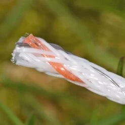 VOSS.farming Weidezaun-Litze BRAID-X 400m, 2 X 0,20 Niro + 1 X 0,25 Kupfer, Weiß/orange -Optimal Ranchzaun Geschäft 42475 VOSS.farming Profiline Weidezaunlitze Draehte kreuzgepflochten BraidX