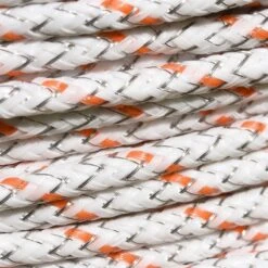 VOSS.farming Weidezaun-Seil BRAID-X 400 M, 6 X 0,20 Niro + 3 X 0,30 Kupfer, Weiß/orange 16 VOSS.farming Weidezaun-Seil BRAID-X 400 M, 6 X 0,20 Niro + 3 X 0,30 Kupfer, Weiß/orange -Optimal Ranchzaun Geschäft 42485 VOSS.farming Profiline Elektrozaunlitze gepflochten Braid X Detailansicht 2