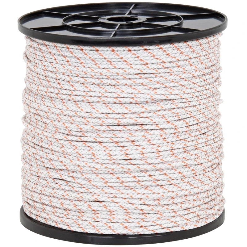 VOSS.farming Weidezaun-Seil BRAID-X 400 M, 6 X 0,20 Niro + 3 X 0,30 Kupfer, Weiß/orange 4 VOSS.farming Weidezaun-Seil BRAID-X 400 M, 6 X 0,20 Niro + 3 X 0,30 Kupfer, Weiß/orange – Bild 2