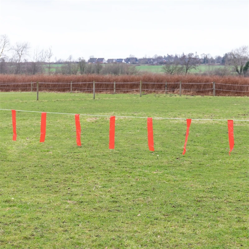 VOSS.farming Fladry Seil Mit Fähnchen, Wild & Wolfsabwehr, 100m, Elektrifizierbar 4 VOSS.farming Fladry Seil Mit Fähnchen, Wild & Wolfsabwehr, 100m, Elektrifizierbar – Bild 2