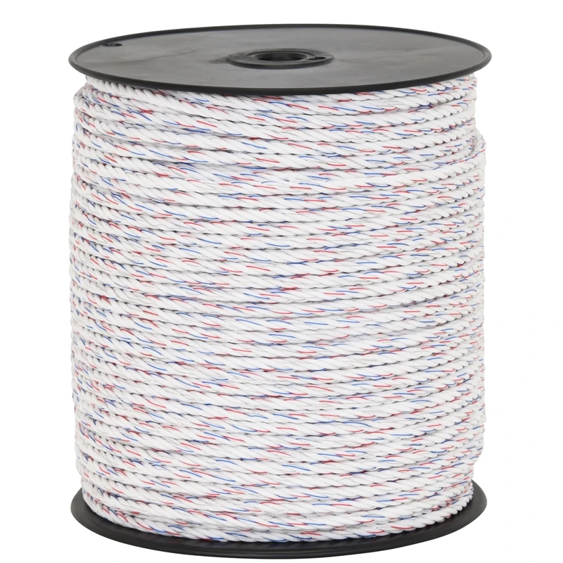 VOSS.farming Weidezaunseil 200m, Ø 6mm, 6x0,25 HPC® Powerleiter, Qualitäts Weidekordel, Weiß 4 VOSS.farming Weidezaunseil 200m, Ø 6mm, 6x0,25 HPC® Powerleiter, Qualitäts Weidekordel, Weiß – Bild 2