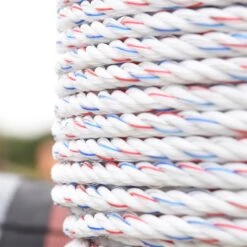 VOSS.farming Weidezaunseil 500m, Ø 6mm, 6x0,25 HPC® Powerleiter, XL-Rolle, Pferdezaun, Weiß -Optimal Ranchzaun Geschäft 4260042601 VOSS.farming Weidezaunseil HPC Pferd Pony 1