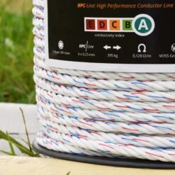 VOSS.farming Weidezaunseil 200m, Ø 6mm, 6x0,25 HPC® Powerleiter, Qualitäts Weidekordel, Weiß 21 VOSS.farming Weidezaunseil 200m, Ø 6mm, 6x0,25 HPC® Powerleiter, Qualitäts Weidekordel, Weiß -Optimal Ranchzaun Geschäft 4260042601 VOSS.farming hochwertiges Elektrozaunseil HPCline 1