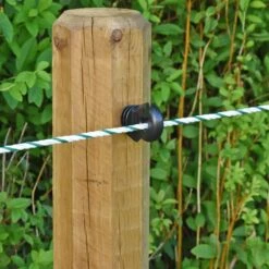 VOSS.farming Elektrozaunseil 200m, Ø 6mm, 6x0,25 HPC® Powerleiter, Top-Qualität, Weiß-grün -Optimal Ranchzaun Geschäft 42602 VOSS.farming HPC Profiline Weidezaunseil weiss gruen 200m