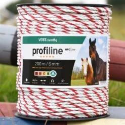 VOSS.farming Weideseil 200m, Ø 6mm, 6x0,25 HPC® Powerleiter, Markenqualität, Weiß-rot 16 VOSS.farming Weideseil 200m, Ø 6mm, 6x0,25 HPC® Powerleiter, Markenqualität, Weiß-rot -Optimal Ranchzaun Geschäft 42604 VOSS.farming HPC Weidezaunseil Elektrozaunseil weiss rot