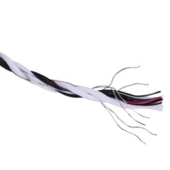 VOSS.farming Weidezaunlitze 400 M, 3x 0,25 Kupfer + 3x 0,20 Niro, Weiß-schwarz -Optimal Ranchzaun Geschäft 42715 VOSS farming Litze fuer den Weidezaun Profiline EdelstahlKupferleiter 1