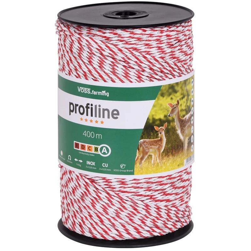 3x VOSS.farming Weidezaunlitze 400m, 3x 0,25 Kupfer + 3x 0,20 Niro, Inkl. 5x Verbinder & Warnschild 5 3x VOSS.farming Weidezaunlitze 400m, 3x 0,25 Kupfer + 3x 0,20 Niro, Inkl. 5x Verbinder & Warnschild – Bild 3