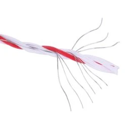 VOSS.farming Weidezaunlitze 1000 M, 1x 0,25 Kupfer + 8x 0,20 Niro, Weiß-rot 4**** -Optimal Ranchzaun Geschäft 42800 VOSS farming Weidezaunlitze Weidelitze top QualitC3A4t sehr robust