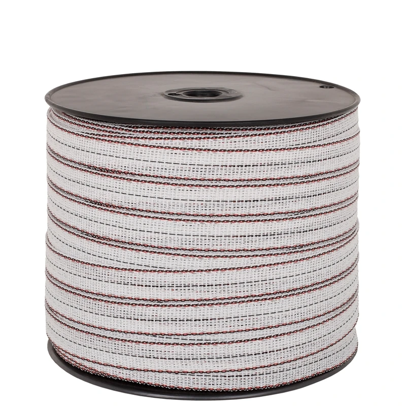 VOSS.farming Weidezaunband 200m/20mm, 2x0,25 Kupfer + 4x0,20 Niro, Weiß-schwarz 4 VOSS.farming Weidezaunband 200m/20mm, 2x0,25 Kupfer + 4x0,20 Niro, Weiß-schwarz – Bild 2