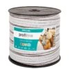 VOSS.farming Weidezaunband 200m/40mm, 3x0,25 Kupfer + 7x0,20 Niro, Weiß-schwarz -Optimal Ranchzaun Geschäft 42814 voss farming elektroband weideband 40mm profiline weiss 1