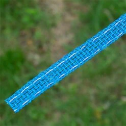 VOSS.farming Weidezaunband Wildabwehr 200m, 10mm, 1x0,25 Kupfer+3x0,20 Niro, Blau -Optimal Ranchzaun Geschäft 42817 voss farming weidezaunlitze wildabwehr blau 200m detail 1