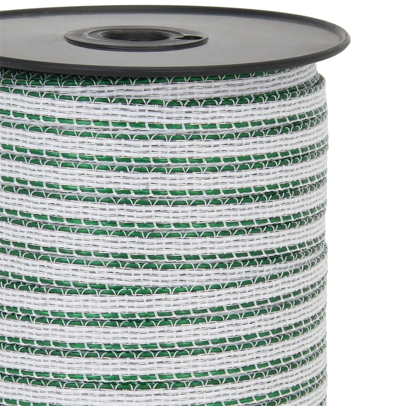 VOSS.farming Weidezaunband 200m, 10mm, 4x0,40 HPC/Ultra, Weiß-grün 5 VOSS.farming Weidezaunband 200m, 10mm, 4x0,40 HPC/Ultra, Weiß-grün – Bild 3