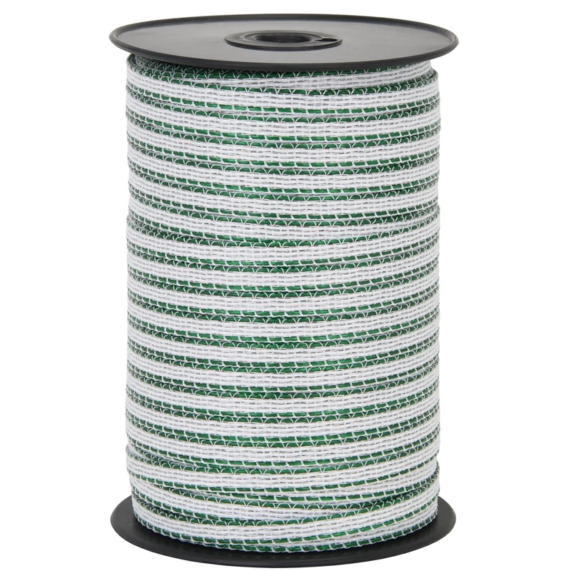 VOSS.farming Weidezaunband 200m, 10mm, 4x0,40 HPC/Ultra, Weiß-grün 4 VOSS.farming Weidezaunband 200m, 10mm, 4x0,40 HPC/Ultra, Weiß-grün – Bild 2