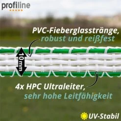 VOSS.farming Weidezaunband 200m, 10mm, 4x0,40 HPC/Ultra, Weiß-grün 15 VOSS.farming Weidezaunband 200m, 10mm, 4x0,40 HPC/Ultra, Weiß-grün -Optimal Ranchzaun Geschäft 42850 voss farming weidezaunband 10mm hpc ultra detailbild