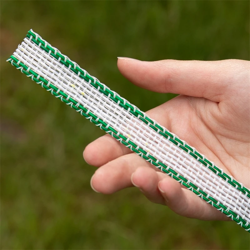 VOSS.farming Weidezaunband 200m, 20mm, 6x0,40 HPC/Ultra, Weiß-grün 8 VOSS.farming Weidezaunband 200m, 20mm, 6x0,40 HPC/Ultra, Weiß-grün – Bild 6