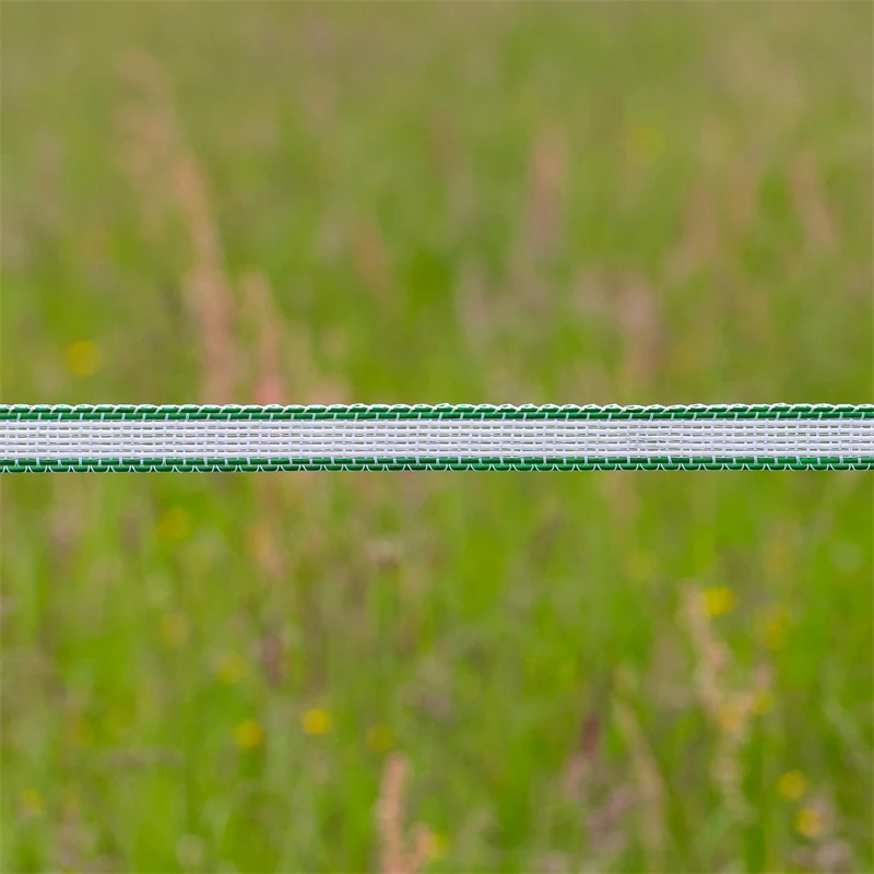 VOSS.farming Weidezaunband 200m, 20mm, 6x0,40 HPC/Ultra, Weiß-grün 10 VOSS.farming Weidezaunband 200m, 20mm, 6x0,40 HPC/Ultra, Weiß-grün – Bild 8