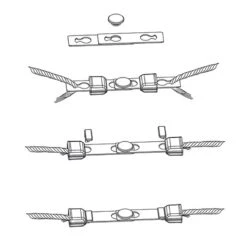 6x "Litzclip® Safety Link" Seilverbinder Für Weidezaunseil, Ø 6mm 15 6x "Litzclip® Safety Link" Seilverbinder Für Weidezaunseil, Ø 6mm -Optimal Ranchzaun Geschäft 43445 litzclip safety link anwendungsskizze