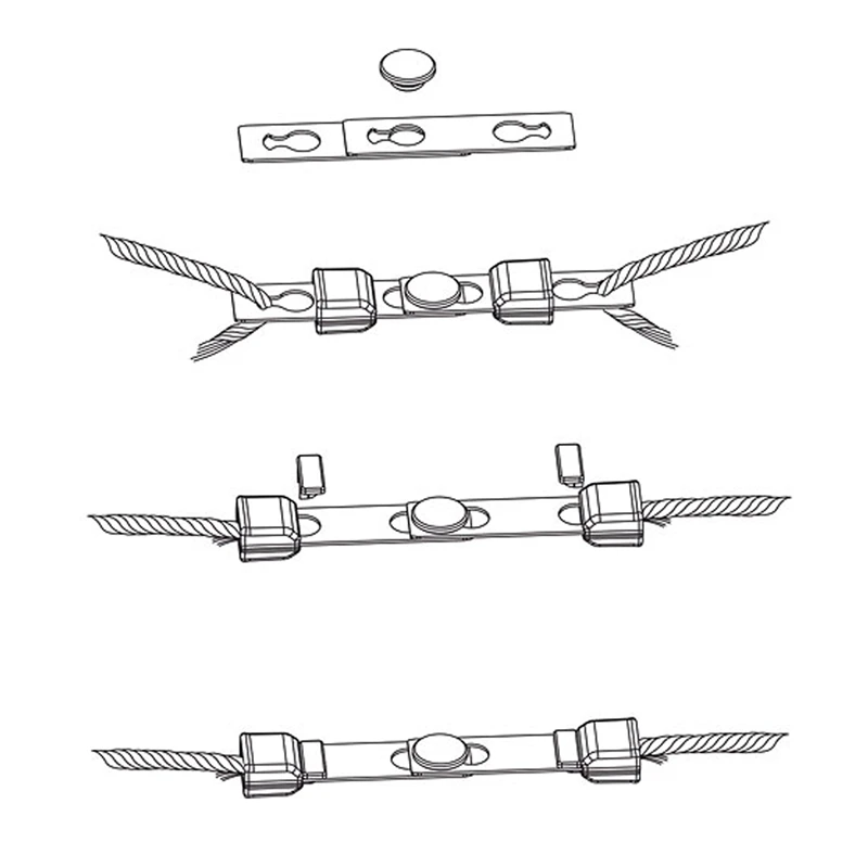 6x "Litzclip® Safety Link" Seilverbinder Für Weidezaunseil, Ø 6mm 7 6x "Litzclip® Safety Link" Seilverbinder Für Weidezaunseil, Ø 6mm – Bild 5