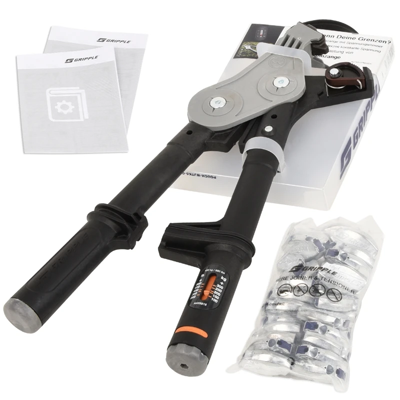 Gripple-SPARSET: 1x Spannzange + 30x Drahtverbinder "large", Ø 3,25-4,20mm 3 Gripple-SPARSET: 1x Spannzange + 30x Drahtverbinder "large", Ø 3,25-4,20mm