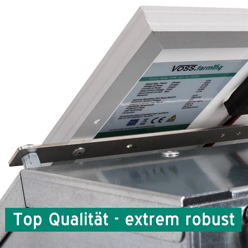 VOSS.farming Set: 12W Solarsystem + 12V Weidezaungerät GreenEnergy + Box 13 VOSS.farming Set: 12W Solarsystem + 12V Weidezaungerät GreenEnergy + Box – Bild 11