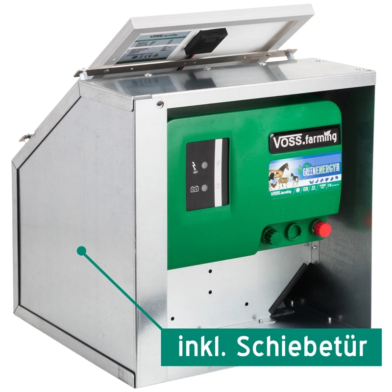 VOSS.farming Set: 12W Solarsystem + 12V Weidezaungerät GreenEnergy + Box 4 VOSS.farming Set: 12W Solarsystem + 12V Weidezaungerät GreenEnergy + Box – Bild 2