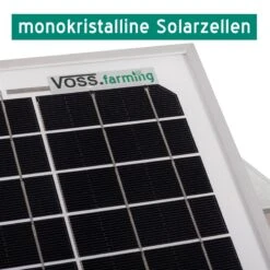 VOSS.farming Set: 12W Solarsystem + 12V Weidezaungerät GreenEnergy + Box 23 VOSS.farming Set: 12W Solarsystem + 12V Weidezaungerät GreenEnergy + Box -Optimal Ranchzaun Geschäft 43662 voss.farming weidezaun solarsystem solarset 12W monokristallin