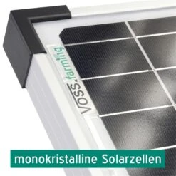 VOSS.farming Top Set: 35W Solarsystem + Starkes 12V Weidezaungerät Impuls Duo DV80 (5J) + Tragebox -Optimal Ranchzaun Geschäft 43665 voss.farming solarpanel solarmodul monokristallin 12v 35w 2