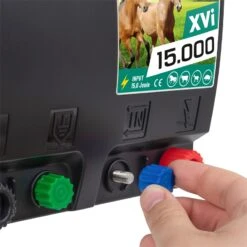 VOSS.farming "XVi 15.000 DIGITAL" - Extrem Starkes Duo-Weidezaungerät 12V-230V -Optimal Ranchzaun Geschäft 43842 voss farming xvi15000 weidezaungeraet zaunanschluesse