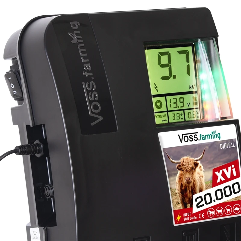 VOSS.farming "XVi 20.000 DIGITAL" - Ultra Starkes Duo-Weidezaungerät 12V-230V 5 VOSS.farming "XVi 20.000 DIGITAL" - Ultra Starkes Duo-Weidezaungerät 12V-230V – Bild 3