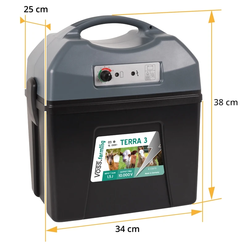 VOSS.farming "TERRA 3" Multifunktions-Weidezaungerät - Für 9V, 12V Und 230V Betrieb 5 VOSS.farming "TERRA 3" Multifunktions-Weidezaungerät - Für 9V, 12V Und 230V Betrieb – Bild 3