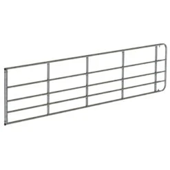 VOSS.farming Weidetor Weidezauntor, Verzinkt, Verstellbar 205 - 300 Cm, 90 Cm Hoch