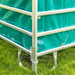 VOSS.farming Weidepanel-Zelt Mit Dachplane Und Kompletter Seitenplane, 3,6mx4m -Optimal Ranchzaun Geschäft 43990 voss farming panelzelt weidezelt fuer pferde ponys 360cm 400cm