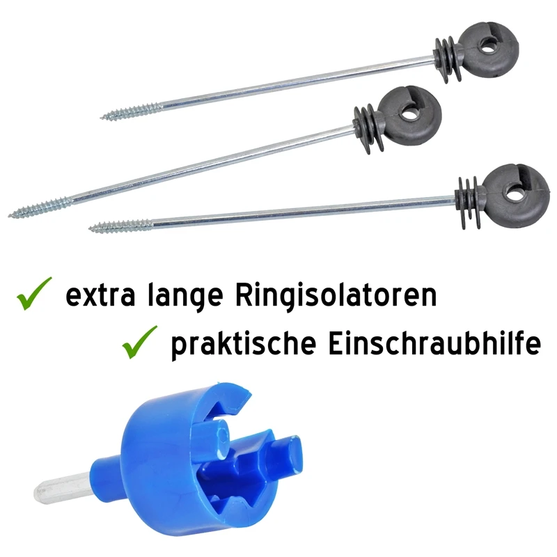 50x VOSS.farming "XL Box" Langstiel-Ringisolator, Abstandsisolatoren + Einschrauber + Box 6 50x VOSS.farming "XL Box" Langstiel-Ringisolator, Abstandsisolatoren + Einschrauber + Box – Bild 4