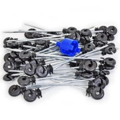 50x VOSS.farming "XL Box" Langstiel-Ringisolator, Abstandsisolatoren + Einschrauber + Box 16 50x VOSS.farming "XL Box" Langstiel-Ringisolator, Abstandsisolatoren + Einschrauber + Box -Optimal Ranchzaun Geschäft 44051 Isolatorhaufen Langstiel Ringisolatoren Abstands Ringisolatoren Voss.farming