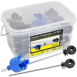 50x VOSS.farming "XL Box" Langstiel-Ringisolator, Abstandsisolatoren + Einschrauber + Box 11 50x VOSS.farming "XL Box" Langstiel-Ringisolator, Abstandsisolatoren + Einschrauber + Box -Optimal Ranchzaun Geschäft 44051 Vorbauringisolatoren Ringisolatorenbox Langstiel Ringisolatoreimer Voss.farming