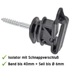 100x VOSS.farming "Starter Box", Weidezaunband & Seilisolatoren + Einschrauber + Box 10 100x VOSS.farming "Starter Box", Weidezaunband & Seilisolatoren + Einschrauber + Box -Optimal Ranchzaun Geschäft 44052 Weidezaunbandisolator Weideisolator fuer Weidezaunband guenstig