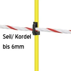 40x Fiberglaspfähle, 112cm, Oval, AKTIONSPAKET ! 15 40x Fiberglaspfähle, 112cm, Oval, AKTIONSPAKET ! -Optimal Ranchzaun Geschäft 44100.40 Ovaler Fieberglaspfahl mit Ersatzisolator