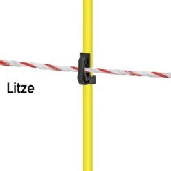 10x Fiberglaspfähle, 155cm, Oval, Extra Lange Spitze 16 10x Fiberglaspfähle, 155cm, Oval, Extra Lange Spitze -Optimal Ranchzaun Geschäft 44105 Fiberglaspfahl mit zwei Zusatzisolatoren