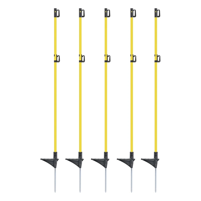 40x VOSS.farming Oval-Fiberglaspfähle, 110cm, Metallspitze 3 40x VOSS.farming Oval-Fiberglaspfähle, 110cm, Metallspitze