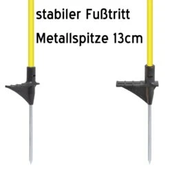 40x VOSS.farming Oval-Fiberglaspfähle, 155cm, Metallspitze 14 40x VOSS.farming Oval-Fiberglaspfähle, 155cm, Metallspitze -Optimal Ranchzaun Geschäft 44114 3 Fieberglaspfahl mit Metallspitze