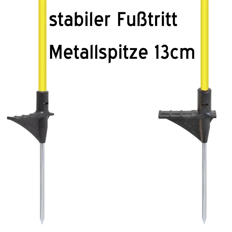 40x VOSS.farming Oval-Fiberglaspfähle, 155cm, Metallspitze 5 40x VOSS.farming Oval-Fiberglaspfähle, 155cm, Metallspitze – Bild 3