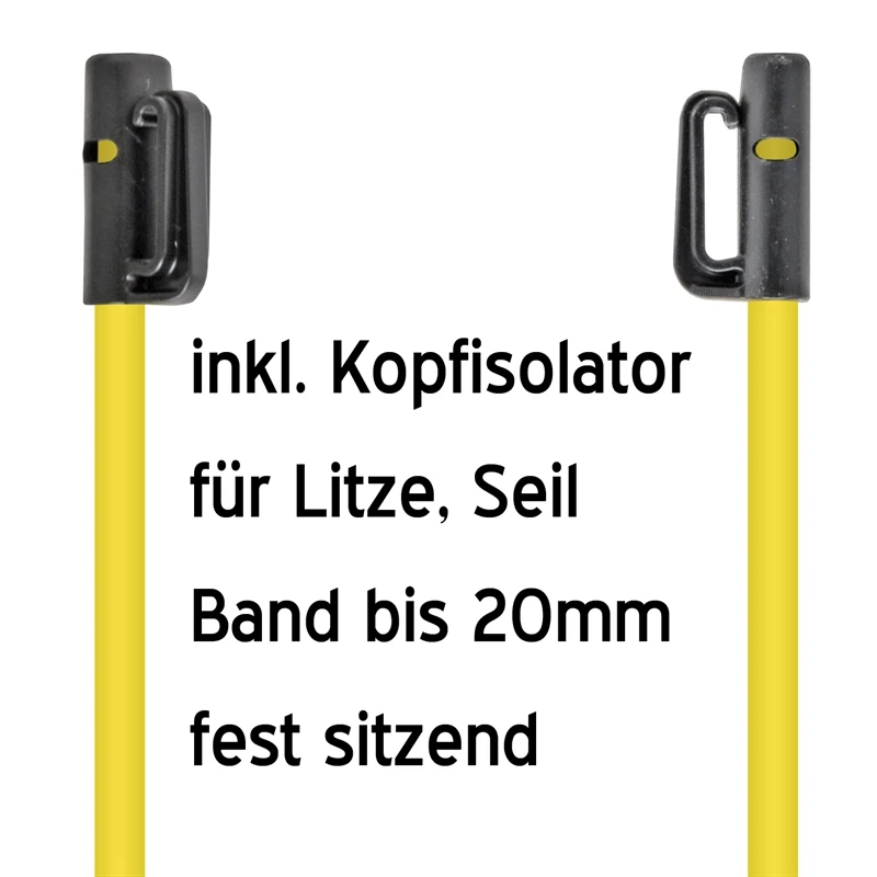 10x VOSS.farming Oval-Fiberglaspfähle, 155cm, Metallspitze 7 10x VOSS.farming Oval-Fiberglaspfähle, 155cm, Metallspitze – Bild 5